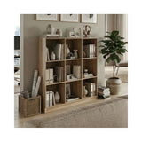 Bibliotecă modernă Gridea , stil minimalist, alb, MDF, 120x30x121 cm - SONOMA