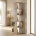 Biblioteca Cubik, Aspect marmura, Sonoma, 35x30x161 cm