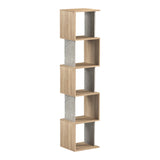 Biblioteca Cubik, Aspect marmura, Sonoma, 35x30x161 cm