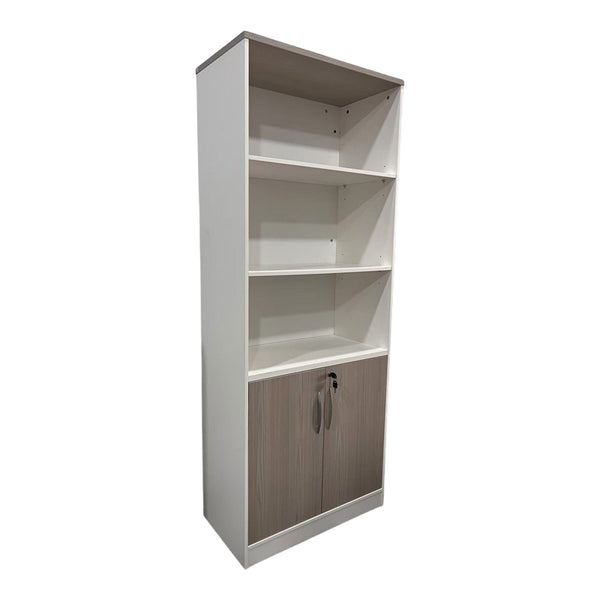 Biblioteca de birou Armadi, Sonoma alb, 80x40x200 cm
