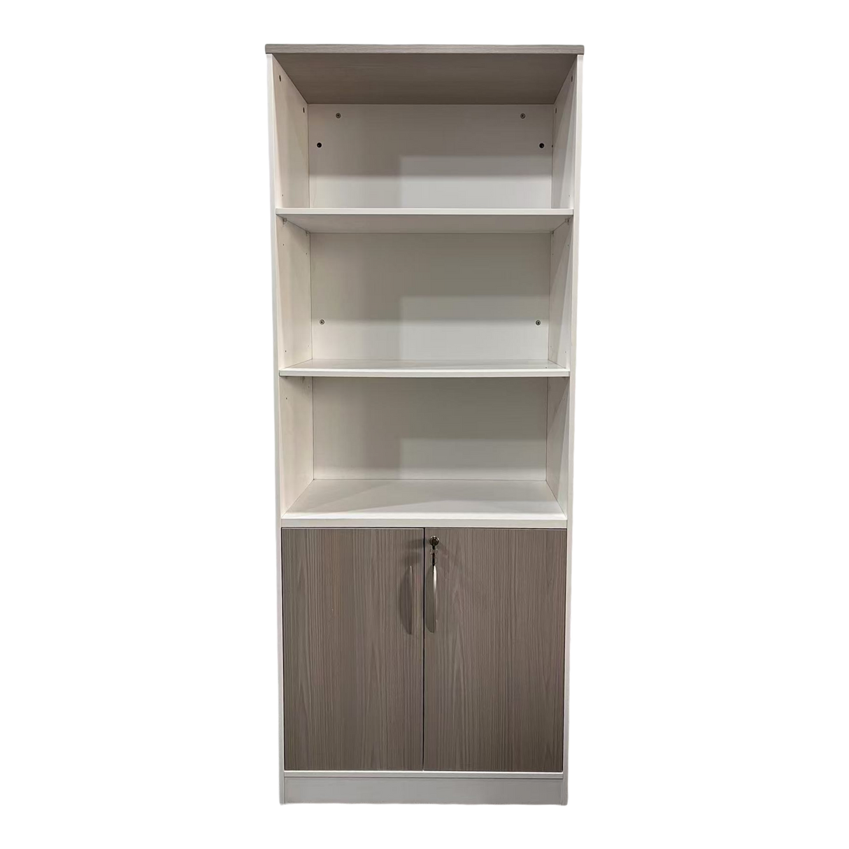 Biblioteca de birou Armadi, Sonoma alb, 80x40x200 cm
