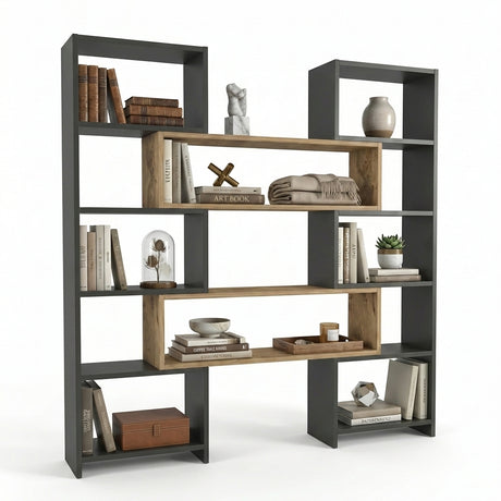 Bibliotecă de Colț Multifuncțională, 163x150x22 cm