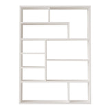 Biblioteca Decora, Natural-antracit, 90x22x124 cm - Alb