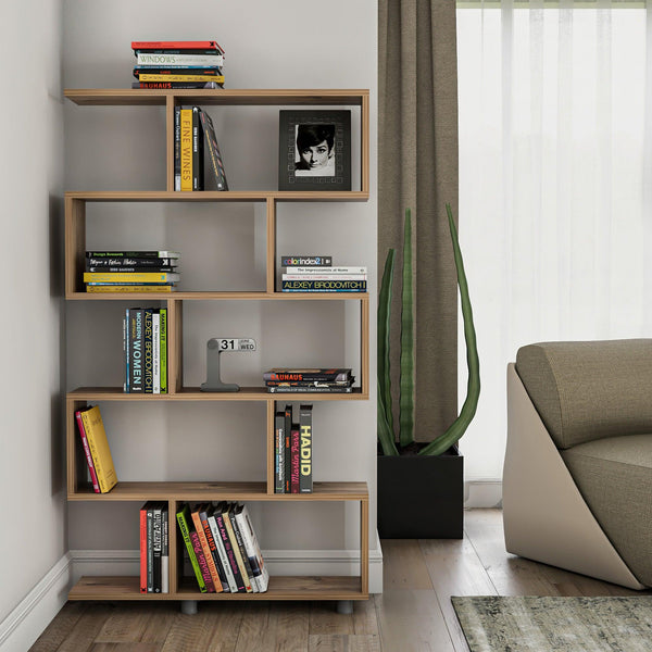 Biblioteca Elif - Pine, Stejar, 90x156x20 cm