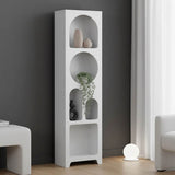 Bibliotecă Emersi, Alb, 48x35x180 cm