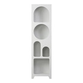 Bibliotecă Emersi, Alb, 48x35x180 cm, detaliu produs