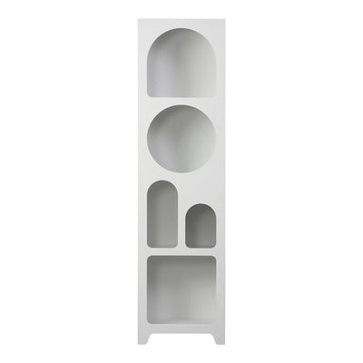 Bibliotecă Emersi, Alb, 48x35x180 cm, detaliu produs
