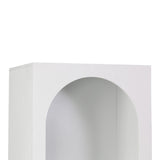 Bibliotecă Emersi, Alb, 48x35x180 cm