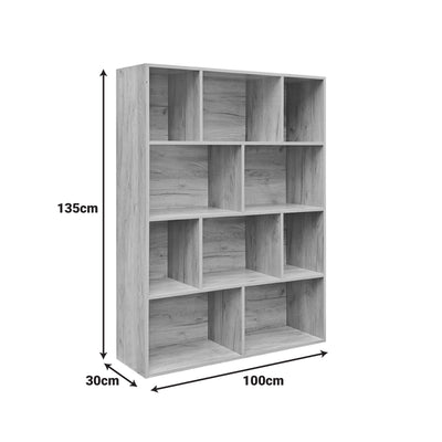 Biblioteca Evergin, Stejar, 100x30x135 cm, foto produs 6
