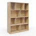 Biblioteca Evergin, Stejar, 100x30x135 cm
