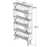 Biblioteca Extra, Nuc, 90x167x22 cm