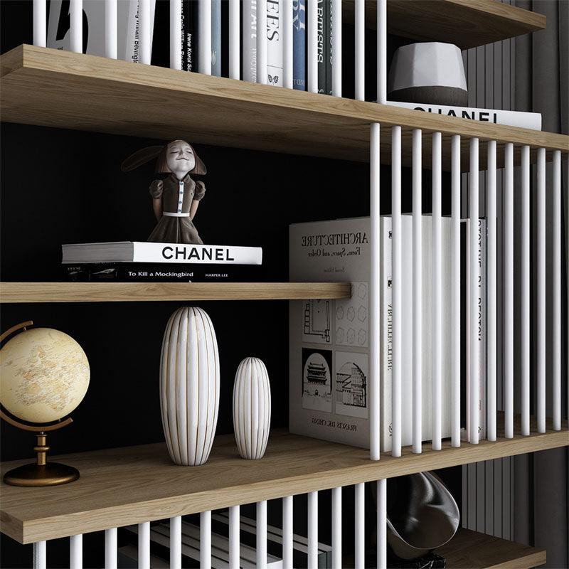 Biblioteca Gassim, 80x26x160cm - Alb