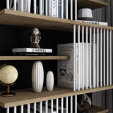 Biblioteca Gassim, 80x26x160cm - Alb