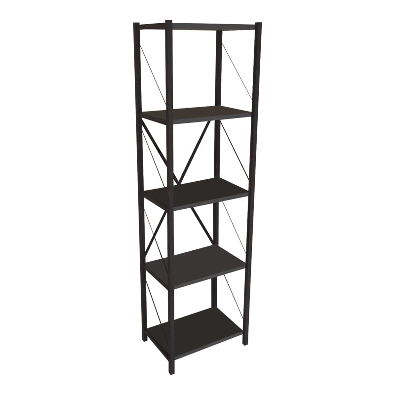 Biblioteca Glase, Antracit - Stejar, 40x30x150 cm - Antracit