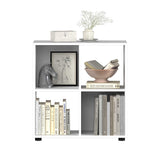 Biblioteca Joasa Adore Cubic, Alb - Stejar, 70x72x30 cm - Alb