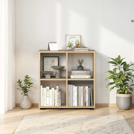 Biblioteca Joasa Adore Cubic, Stejar, 70x72x30 cm