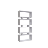 Biblioteca Kluivert cu 8 rafturi, Alb, 72 x 161 x 25 cm