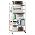 Biblioteca Lito metal alb-Natural 60x40x140 cm