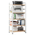 Biblioteca Lito metal alb-Natural 60x40x140 cm