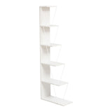 Biblioteca mini Tars, 50x22x150 cm - Alb