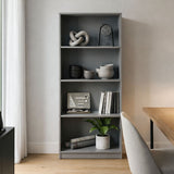 Bibliotecă practică Kendy, Modern, Lemn, Sonoma, 60x30x167 cm - ANTHRACITE