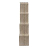 Bibliotecă albă Funcțională  Scala, Modernă, Material Lemn, 130x29x130 cm - SONOMA