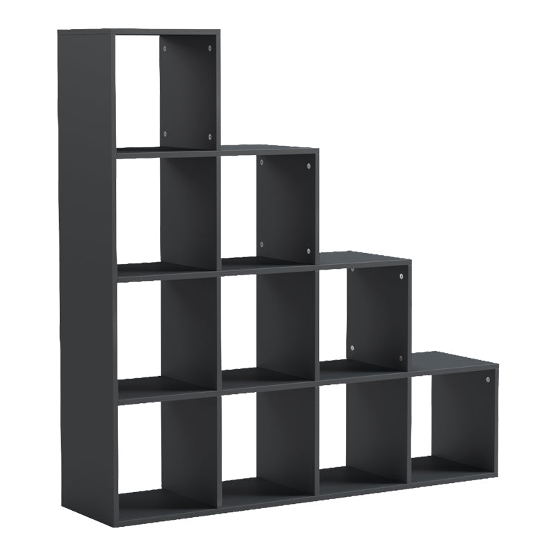 Bibliotecă albă Funcțională  Scala, Modernă, Material Lemn, 130x29x130 cm - ANTHRACITE
