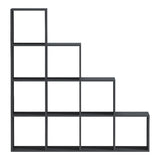 Bibliotecă albă Funcțională  Scala, Modernă, Material Lemn, 130x29x130 cm - ANTHRACITE