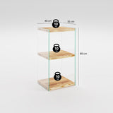 Biblioteca Niagara Mini R302, Stejar, 35x80x40 cm