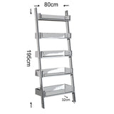 Bibliotecă Only Comforty, stejar - nuc - alb, 80x32x195 cm - Alb