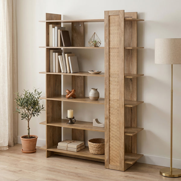 Biblioteca Oslo, Sonoma, 100x32x147 cm