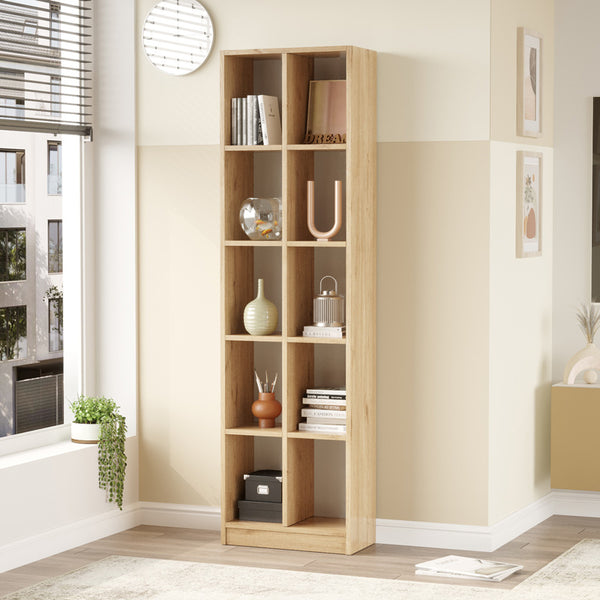 Biblioteca Oteca, 10 compartimente, 51x25x180 cm