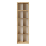 Biblioteca Oteca, 10 compartimente, 51x25x180 cm - Natur