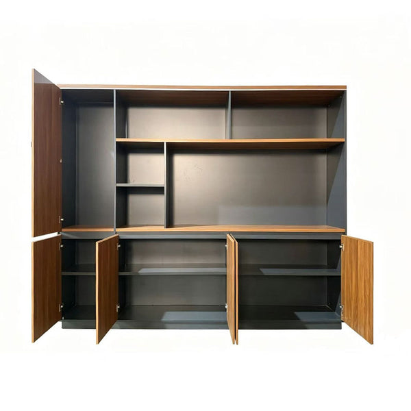 Biblioteca Oukda, Nuc-Antracit, 200x40x200 cm