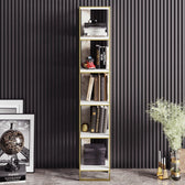 Biblioteca Polka Bookshelf, Auriu, 31x179x32 cm