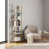 Biblioteca Polka Bookshelf, Auriu, 31x179x32 cm