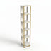 Biblioteca Polka Bookshelf, Auriu, 31x179x32 cm