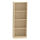 Biblioteca Presley, Gri inchis - Sonoma, 60x30x167 cm - Sonoma