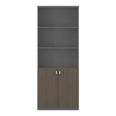 Biblioteca profesionala Denith Gri inchis 80x40x200 cm