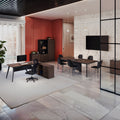 Biblioteca profesionala Denith, Gri inchis, 80x40x200 cm, imagine suplimentara