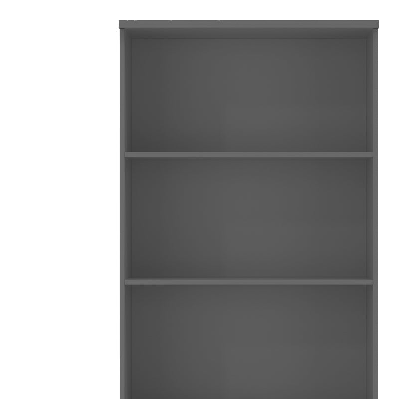 Biblioteca profesionala Denith, Gri inchis, 80x40x200 cm, detaliu produs