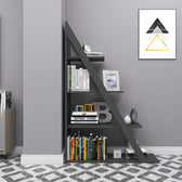 Biblioteca Quina, antracit, 100x30x150 cm, imagine suplimentara