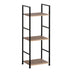 Biblioteca-raft Bitok stejar-otel negru 29x24x80 cm