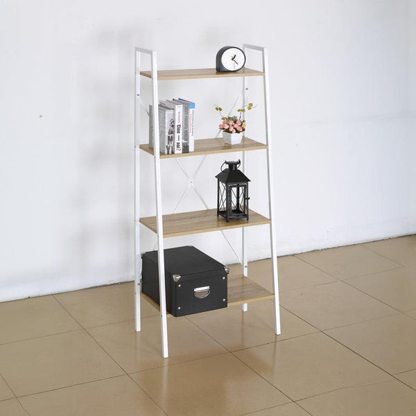 Biblioteca Ramon, Stejar - Alb, 60x23x145 cm