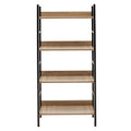 Biblioteca Ramon, negru Natural, 60x28x126 cm, perspectiva suplimentara