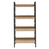 Biblioteca Ramon, negru Natural, 60x28x126 cm, perspectiva suplimentara