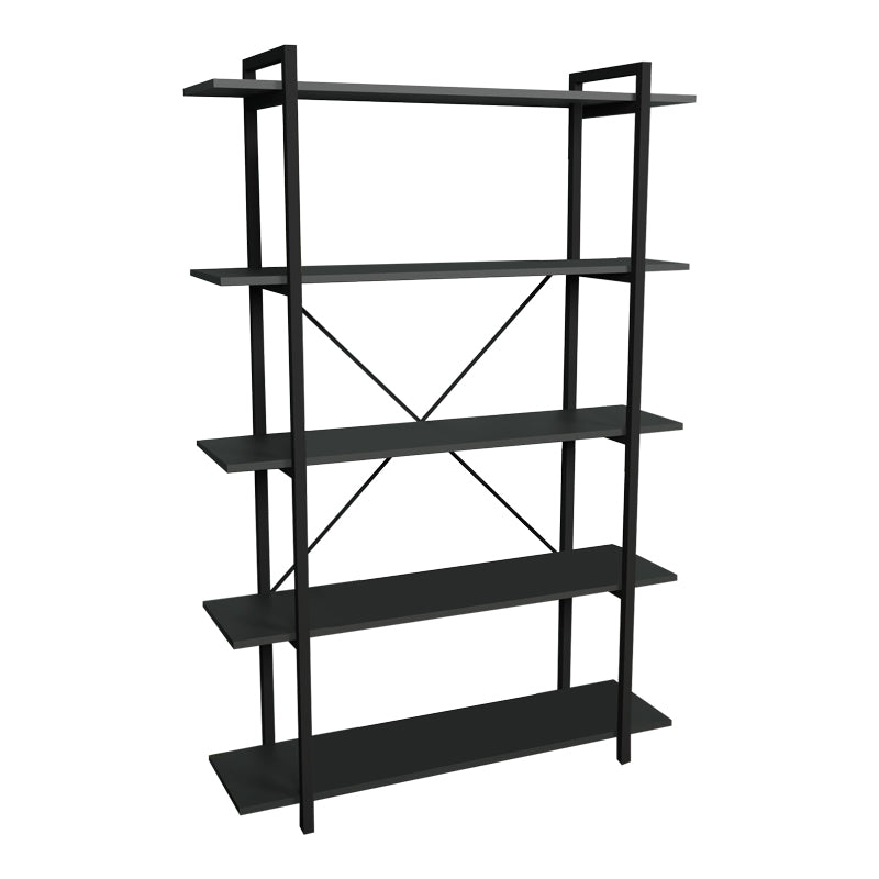 Biblioteca Reson, Antracit - Stejar, 120x34x180 cm - Antracit