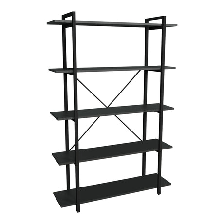 Biblioteca Reson, Antracit - Stejar, 120x34x180 cm