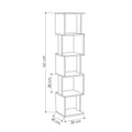 Biblioteca Slim Bran cu 5 rafturi, Bej, 35 x 161 x 30 cm