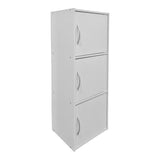 Bibliotecă Soline column cabinet light gri, Light Grey, 40x35x91 cm - Alb